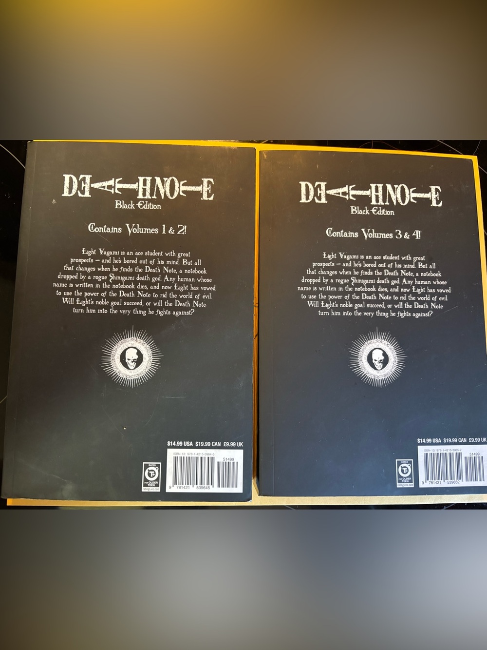 Death Note Black Edition Volumes I & II - Black Covers - Picture 2 of 2